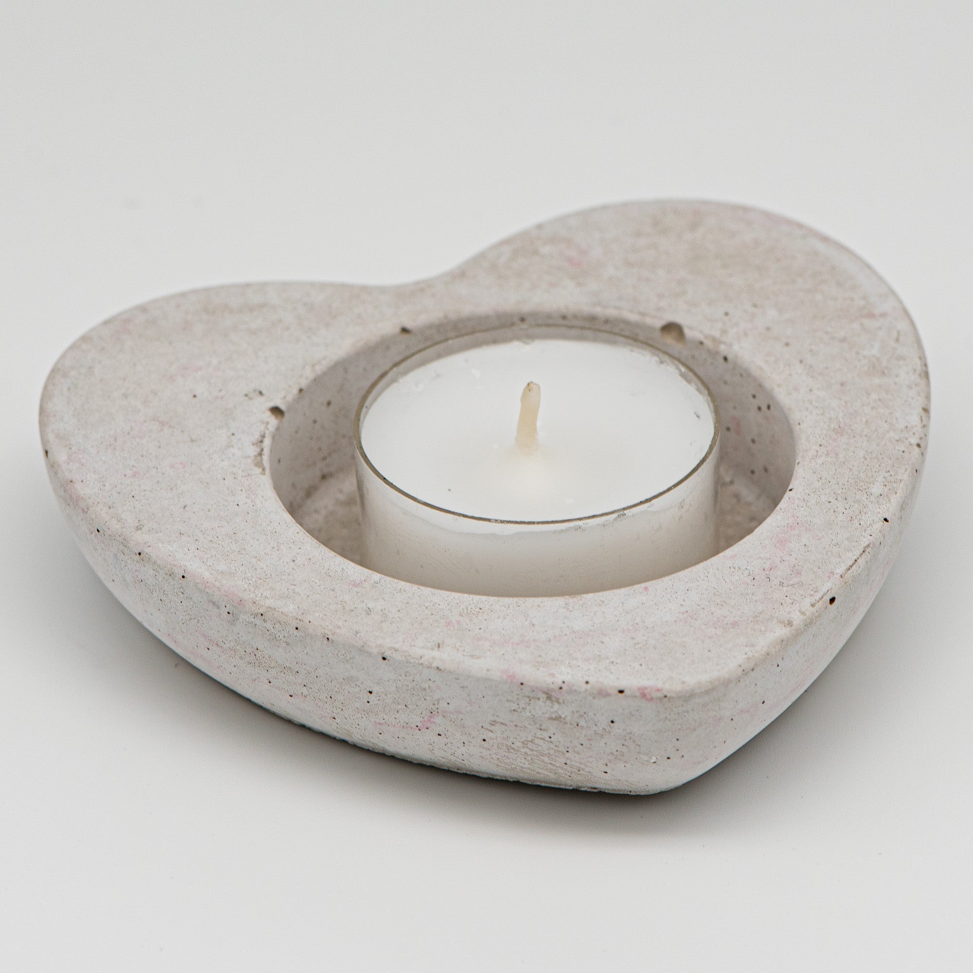 Beton Kerzenhalter Herz