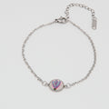 Beton Armband Silberkette Lavendel Small – Handmade in Austria