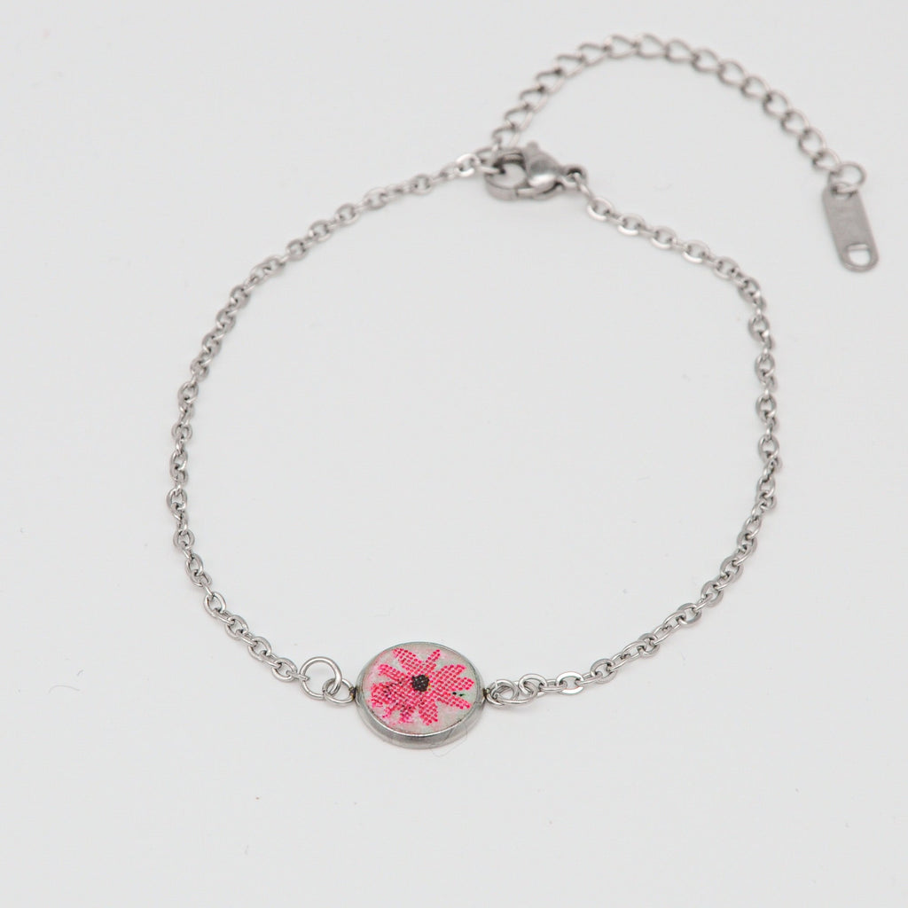 Beton Armband Silberkette Daisy Small – Handmade in Austria