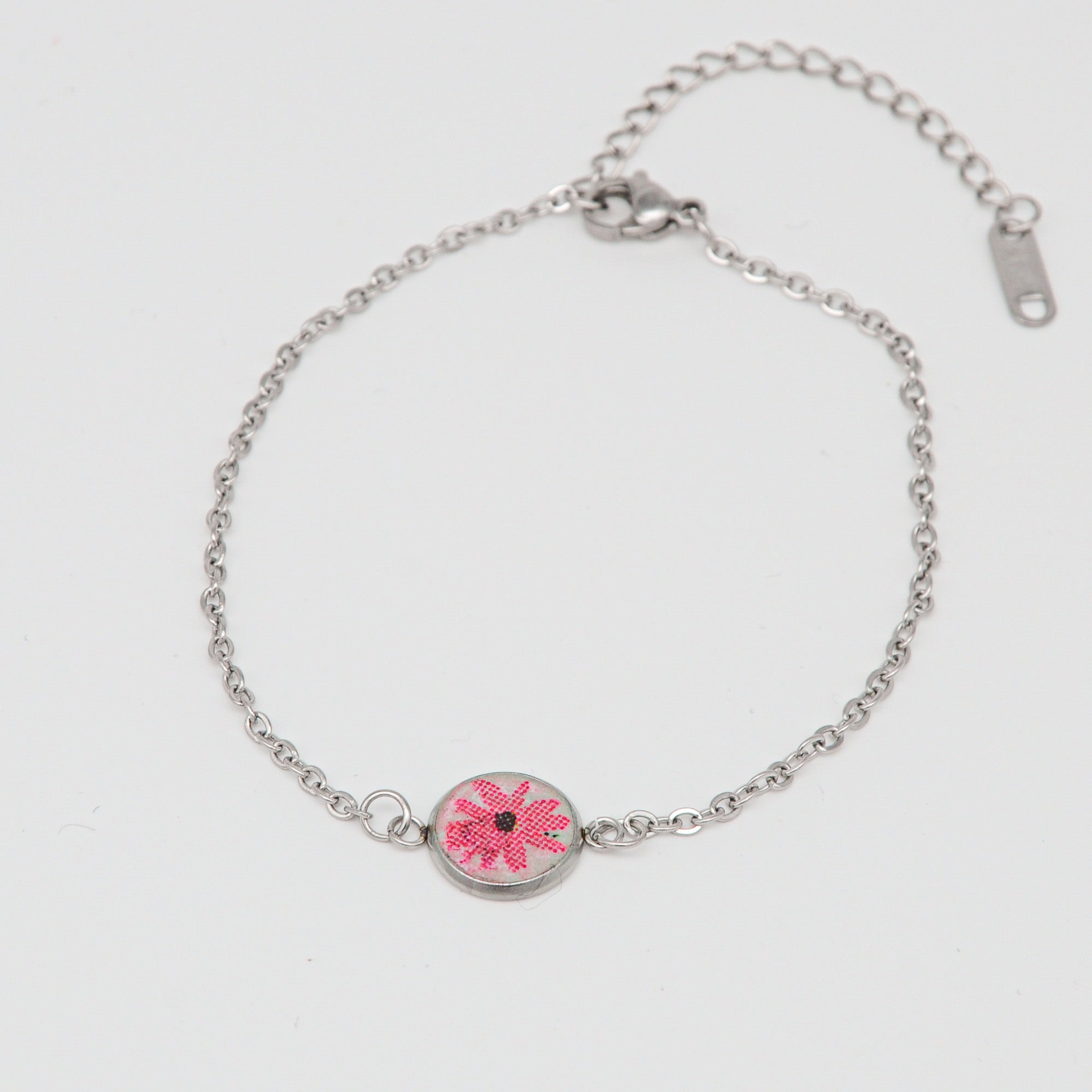 Beton Armband Silberkette Daisy Small – Handmade in Austria