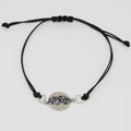 Beton Armband Kordel Schwarz Blau – Handmade in Austria