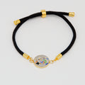 Beton Armband Kordel Schwarz Bunt – Handmade in Austria