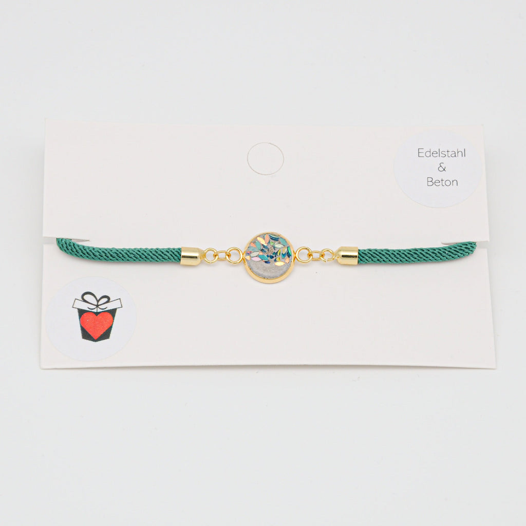Beton Armband Kordel Grün (Small) – Ansicht 2
