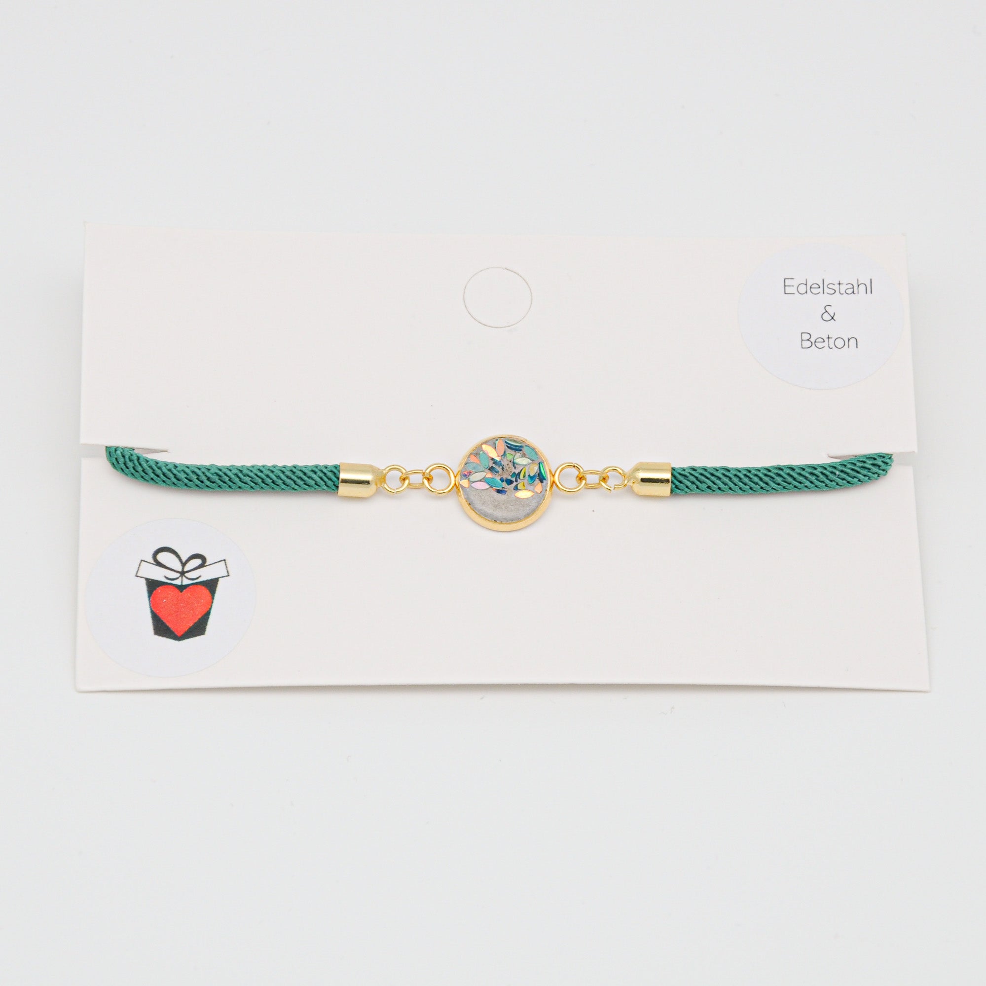 Beton Armband Kordel Grün (Small) – Ansicht 2