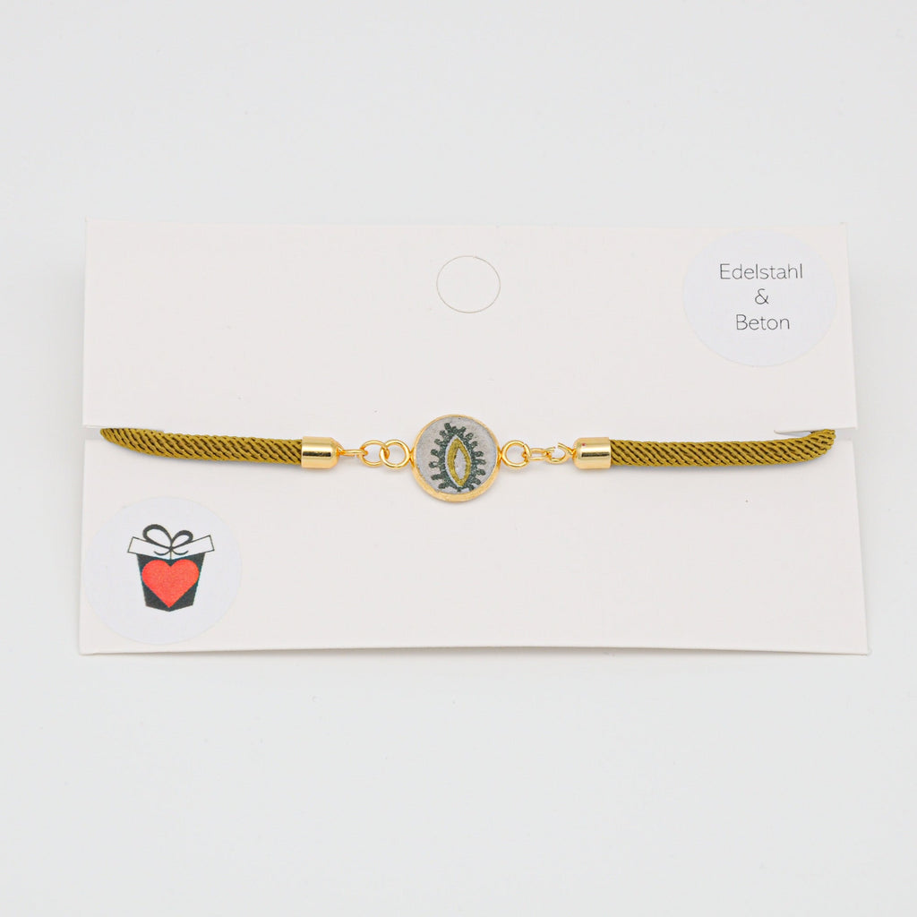 Beton Armband Kordel Khaki Small – Ansicht 2