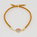 Beton Armband Kordel Cognac Small – Handmade in Austria