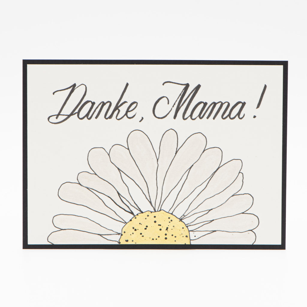 Karte Danke Mama – Margerite