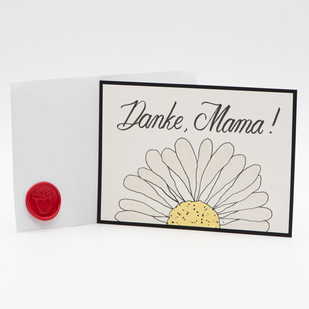 Karte Danke Mama – Margerite