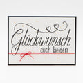 Hochzeitskarte – Glückwunsch euch beiden