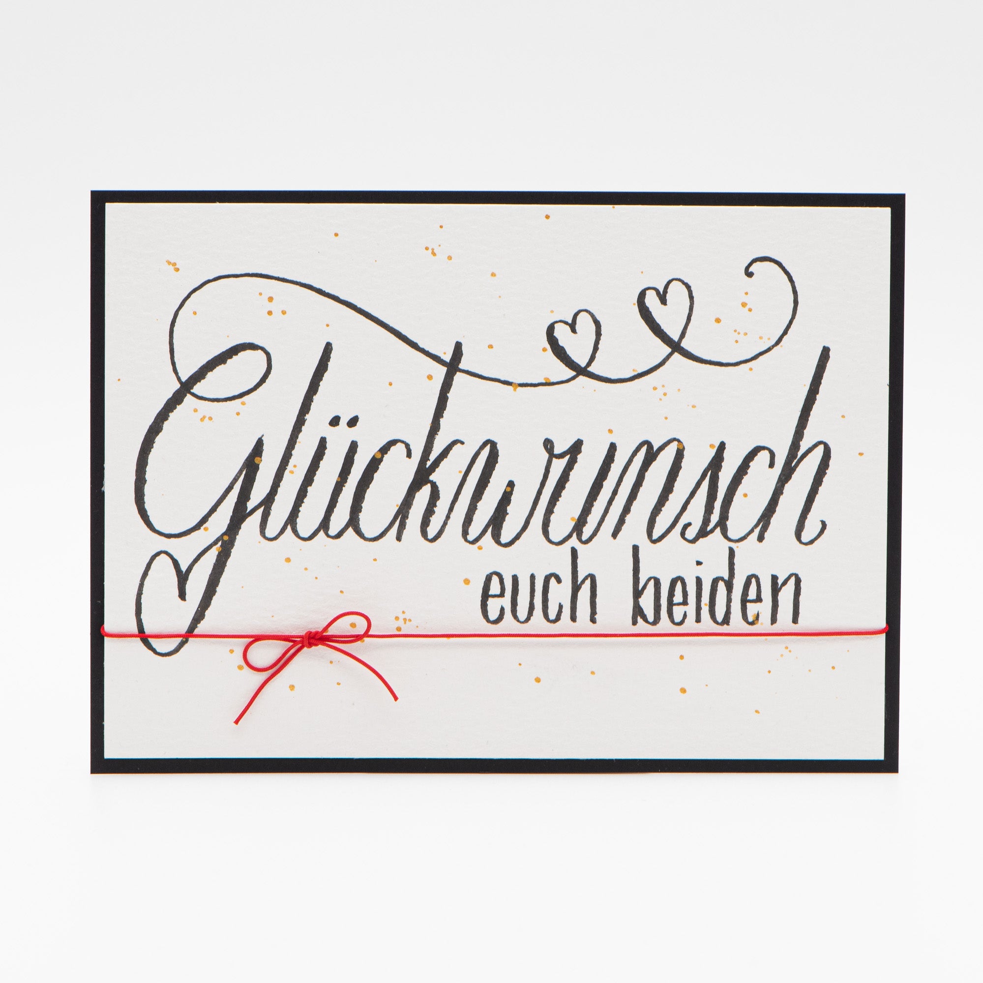 Hochzeitskarte – Glückwunsch euch beiden