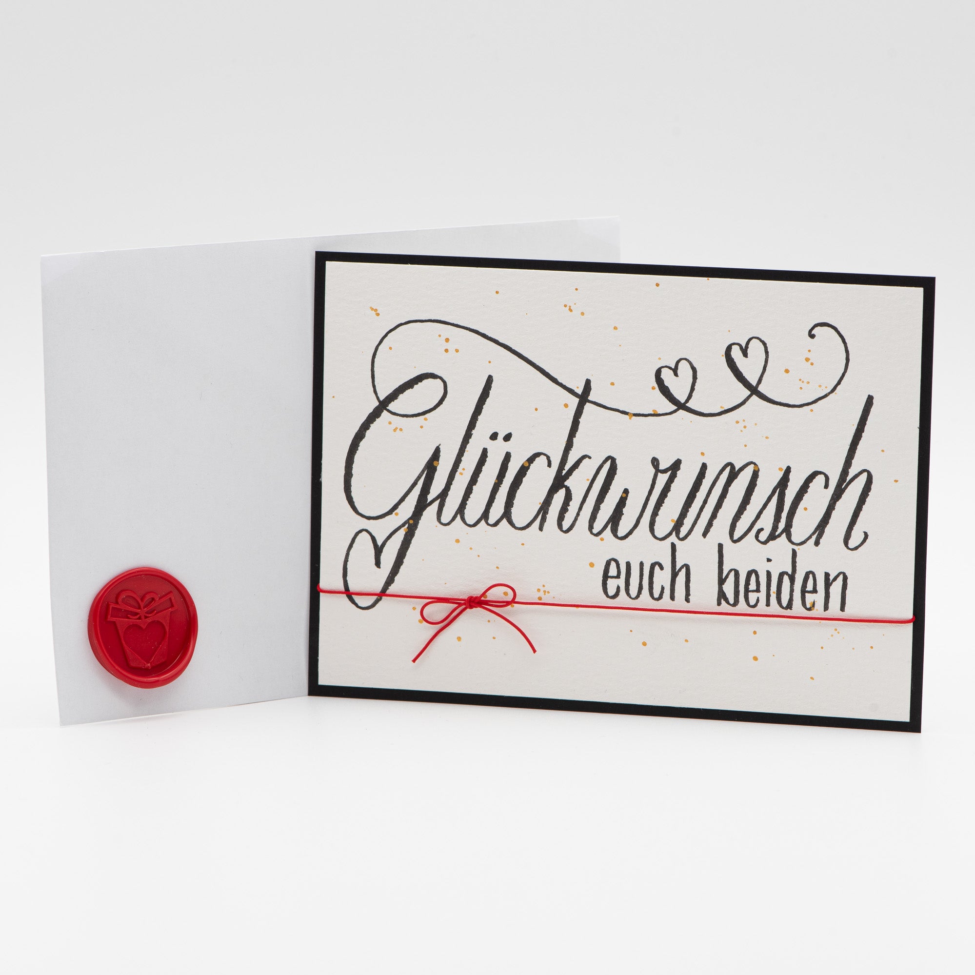 Hochzeitskarte – Glückwunsch euch beiden