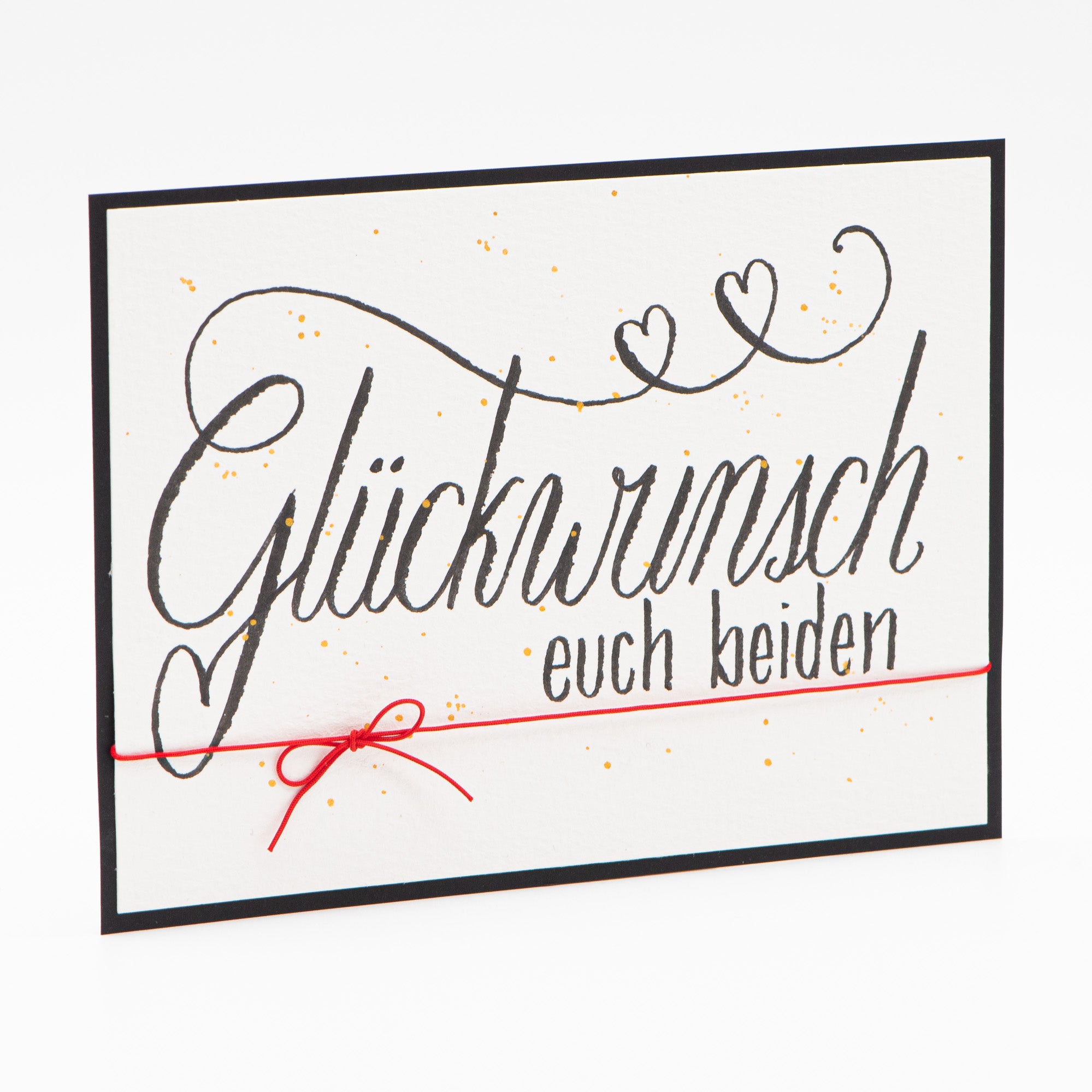 Hochzeitskarte – Glückwunsch euch beiden