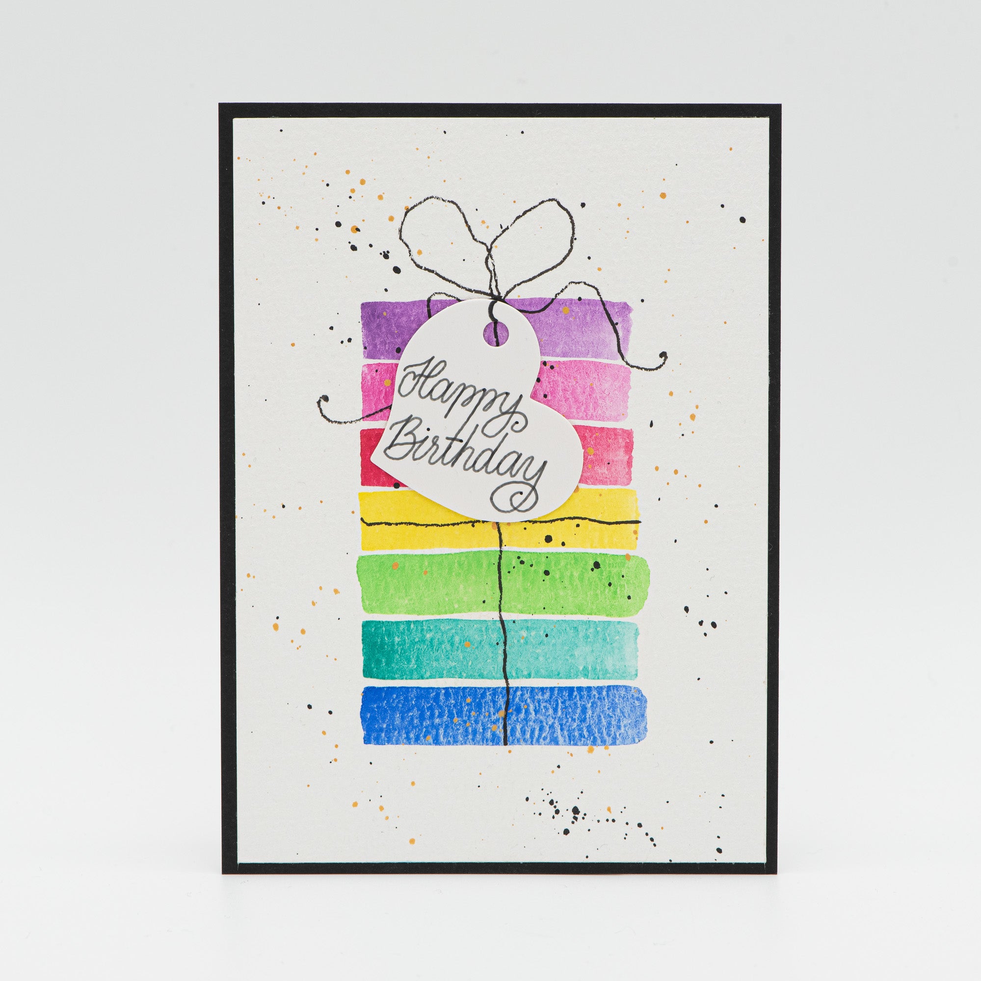 Geburtstagskarte – Happy Birthday Aquarell