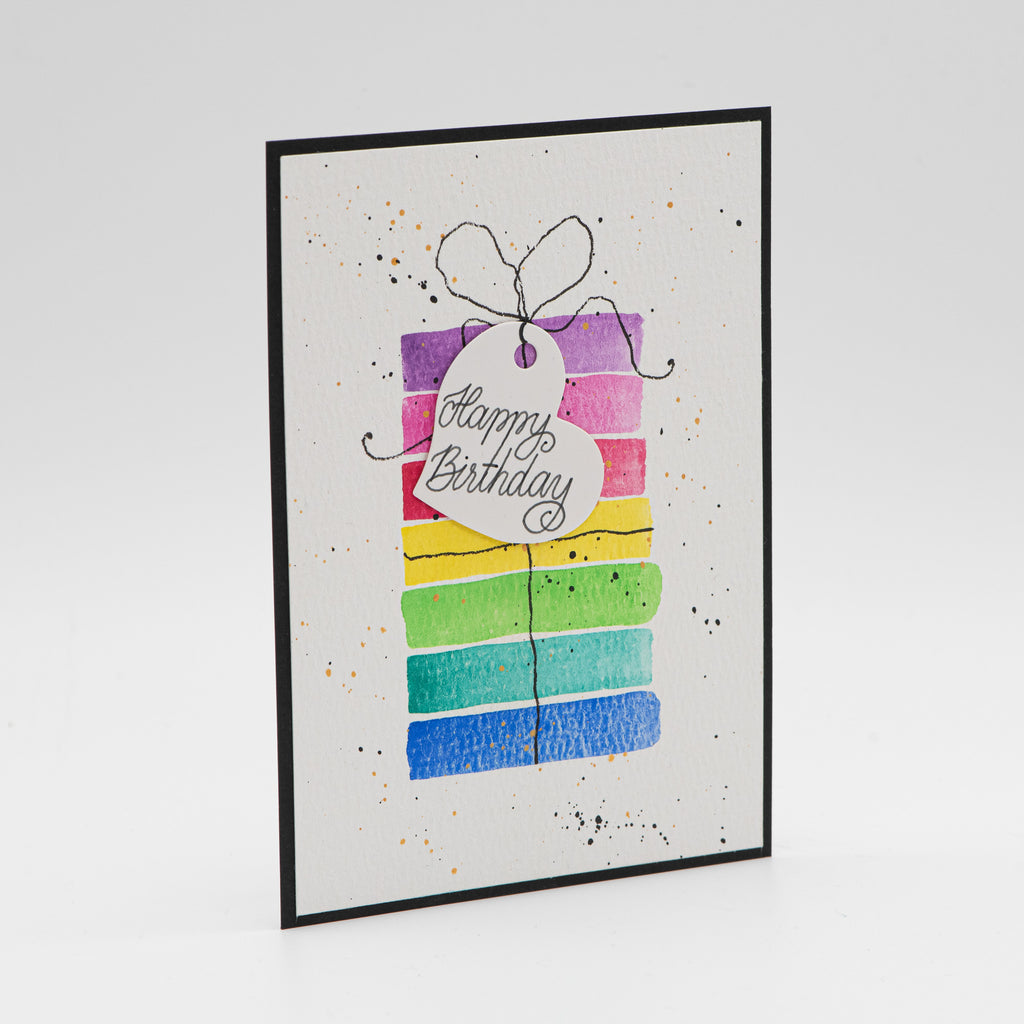 Geburtstagskarte – Happy Birthday Aquarell