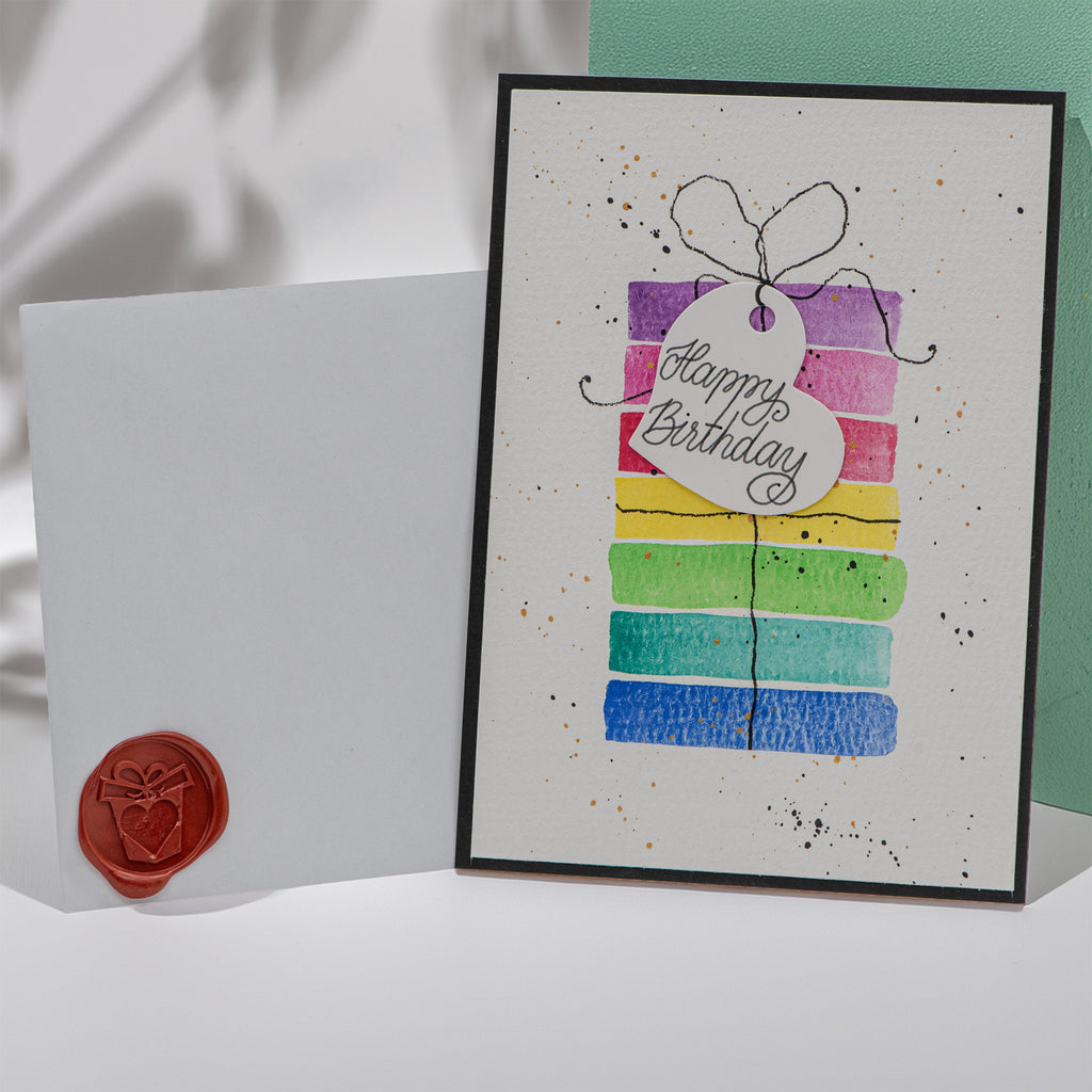 Geburtstagskarte – Happy Birthday Aquarell