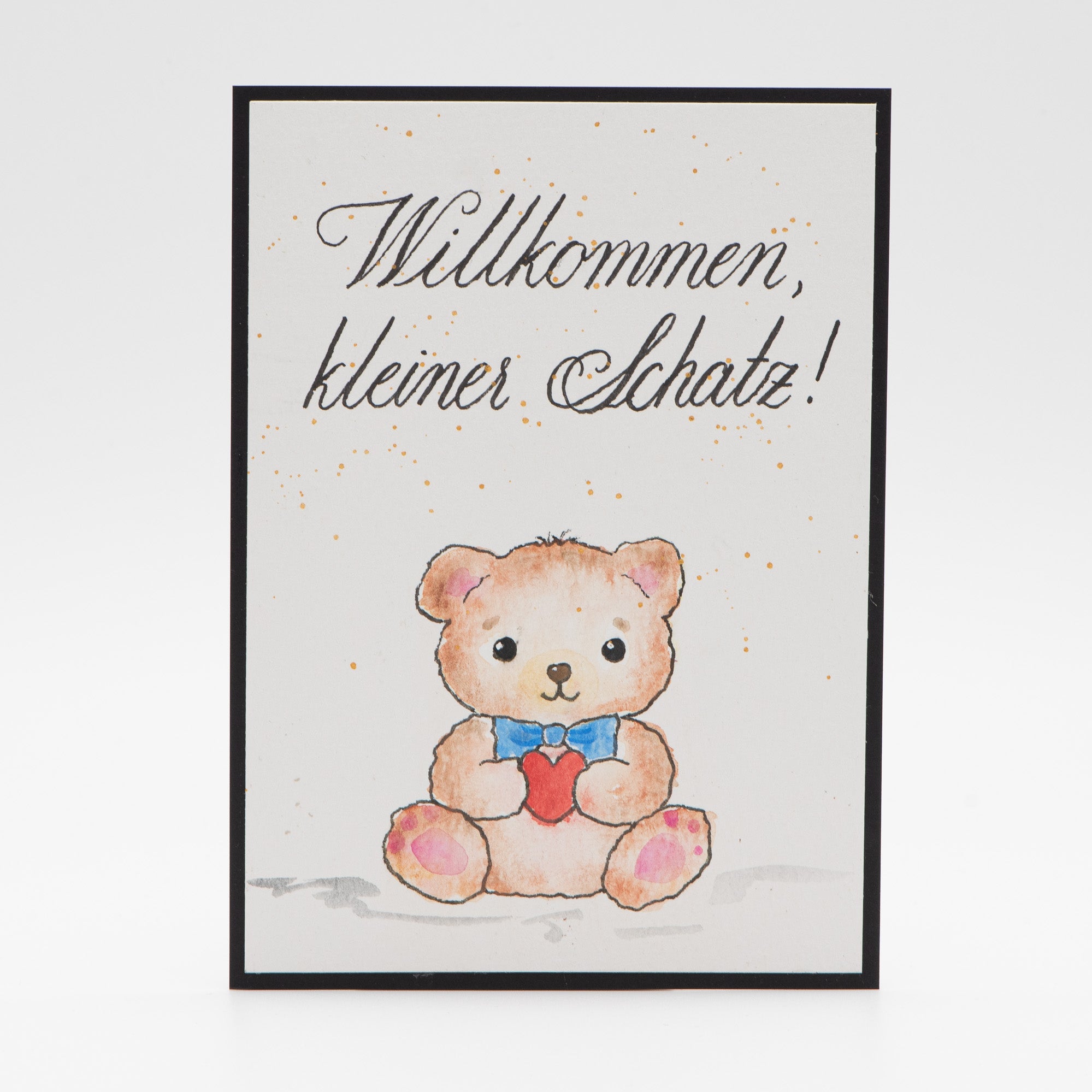 Geburtskarte – Willkommen kleiner Schatz Bär