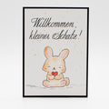 Geburtskarte – Willkommen kleiner Schatz Hase
